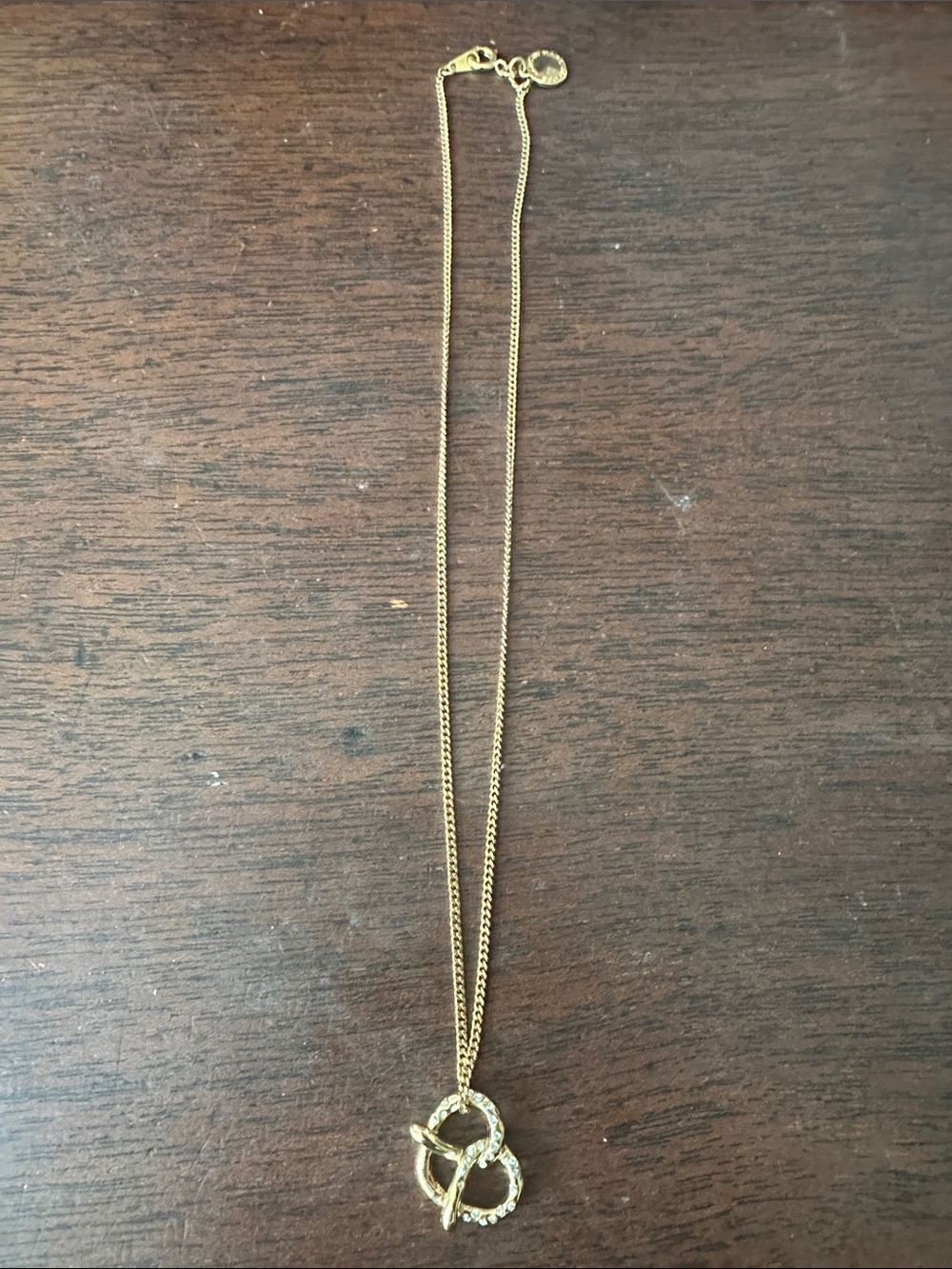 Marc By Marc Jacobs Pretzel Pendant Necklace